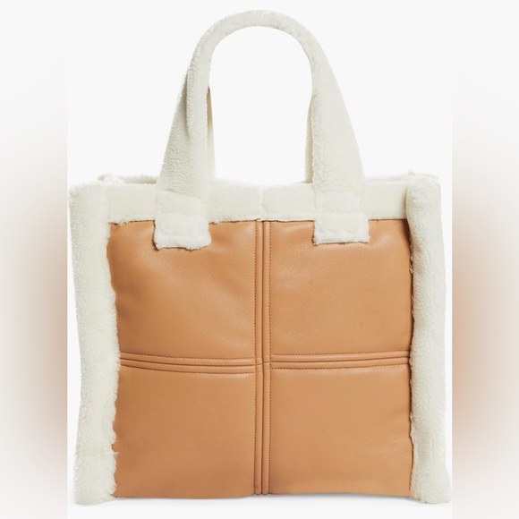Stand Studio Handbags - Stand Studio Medium Lolita
Faux Shearling & Faux Leather Tote